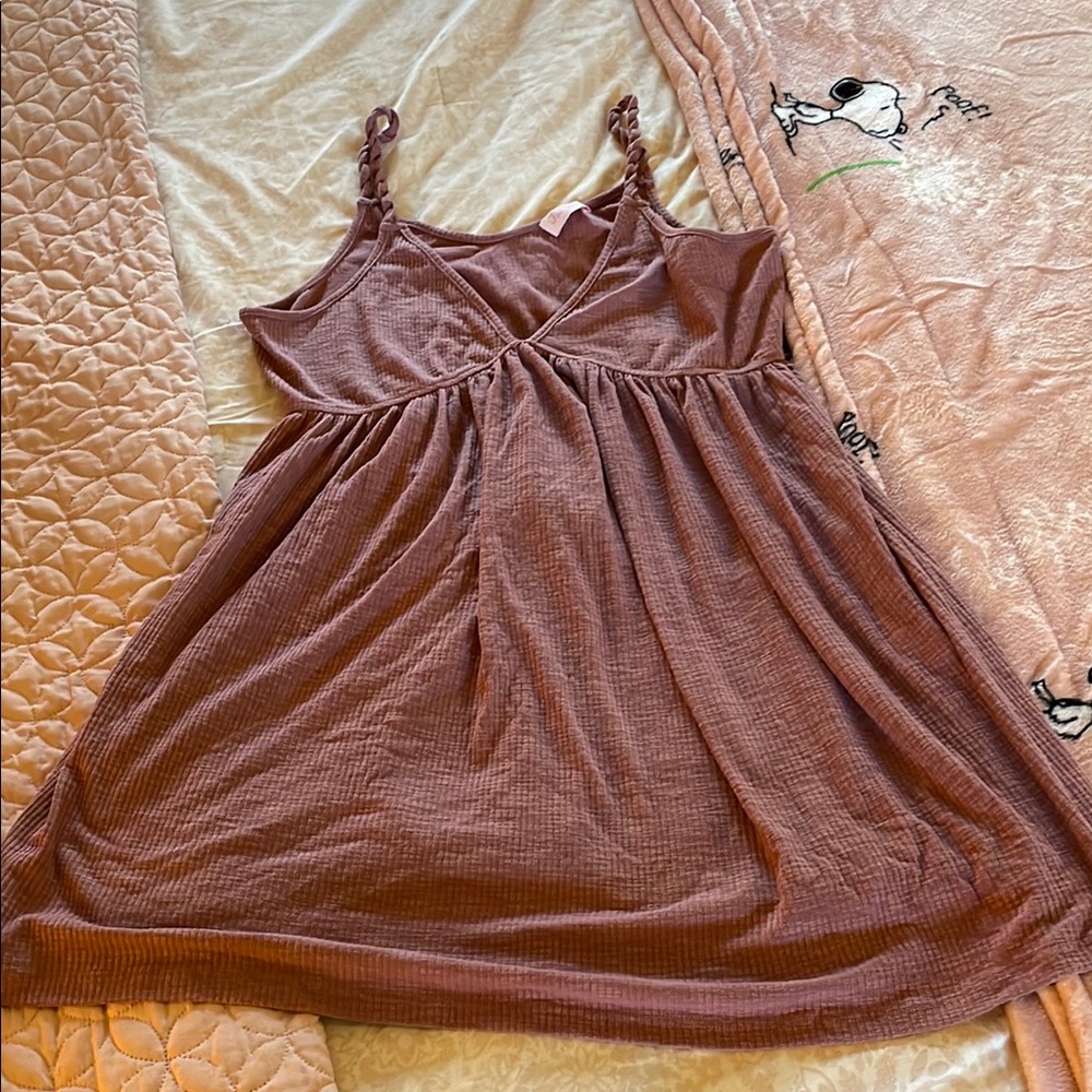 Pink Lily Mayve Ribbed Sundress Sleeveless